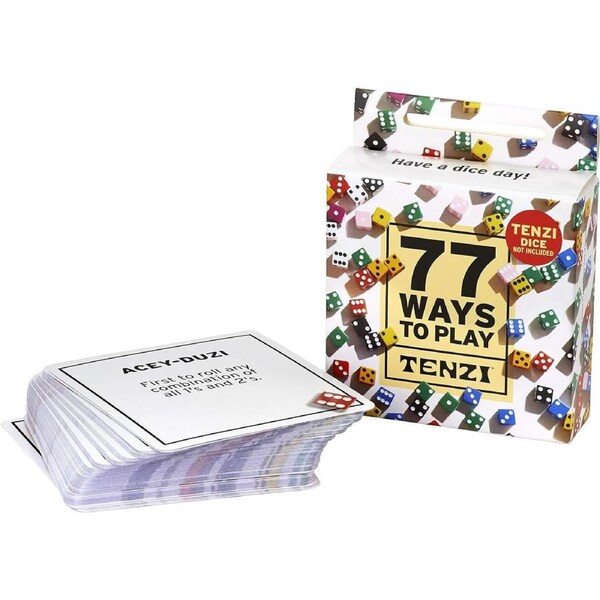 Carma Games - TENZI 77 WAYS Card Game Add-on for TENZI the die game : Ages 7 to 97