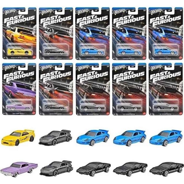 Hot Wheels Fast & Furious Box of 10 956G