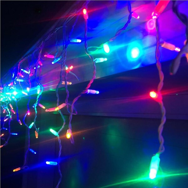 Icicle Lights MULTICOLOUR 4.8m Extendable