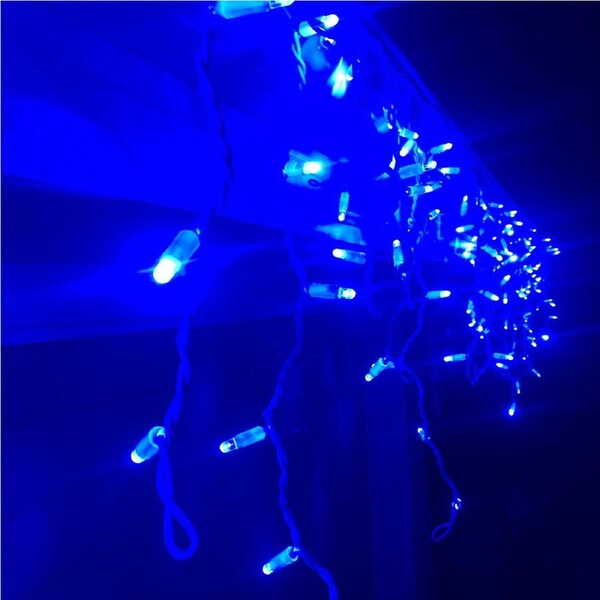 Icicle Lights BLUE 4.8m Extendable