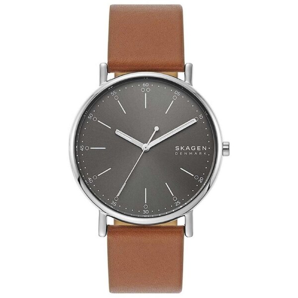 Skagen Signatur Brown Leather Men's Watch SKW6578