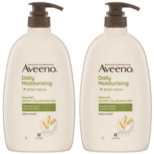 Aveeno Daily Moisturising Body Wash Gentle Scent 2x1L