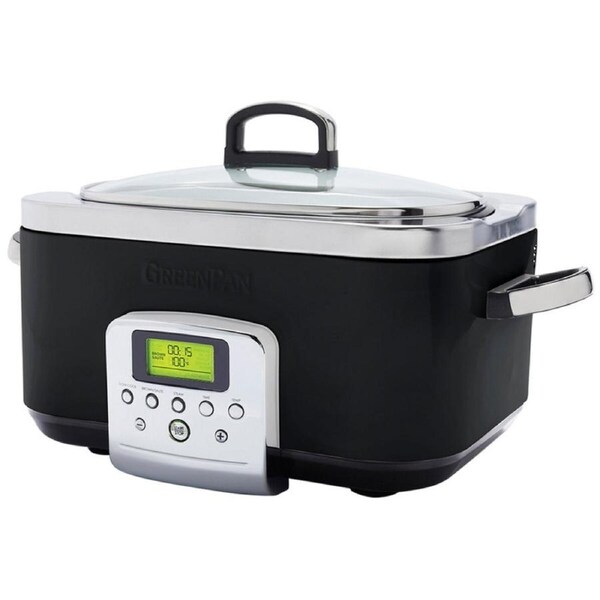 GreenPan Slow Cooker 6L CC005723-003 Black