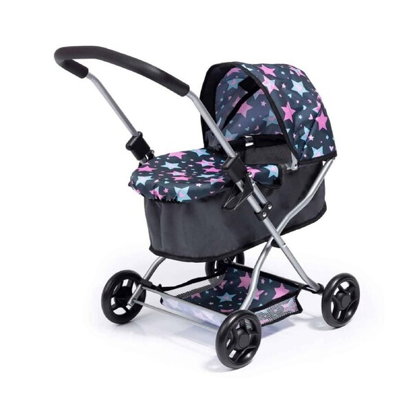 Bayer Design Go Petite Doll Pram Blue Pink Stars (12906AA)