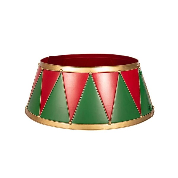 Christmas Drum Tree Collar Metal 69cm x 27cm