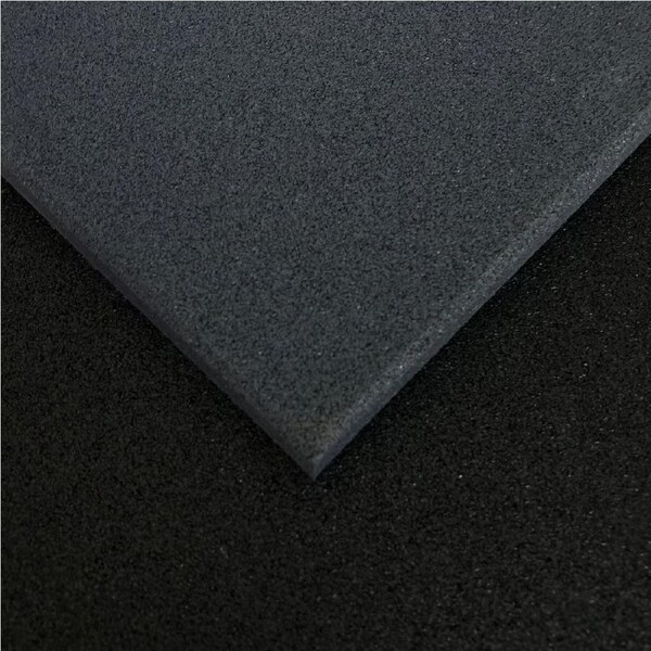 500mm x 500mm x 20mm Grey Rubber Gym Flooring - Commercial Grade