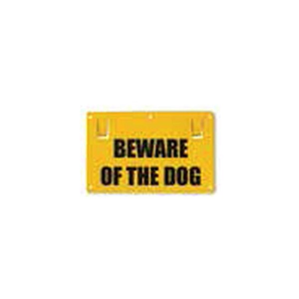 Thunderbird Beware of the Dog Yellow Warning Sign - EF-15D
