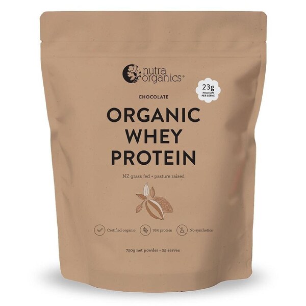 Nutra Naturals Organic Whey Protein Powder Chocolate 750g