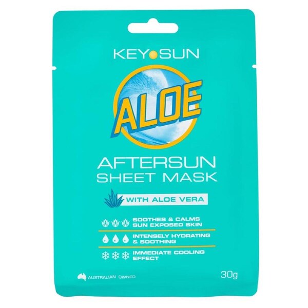 Key Sun Zinke Aloe Aftersun Sheet Mask With Aloe Vera 30g
