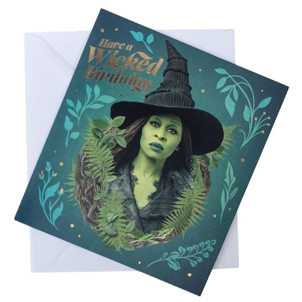 Wicked Elphaba Birthday Card