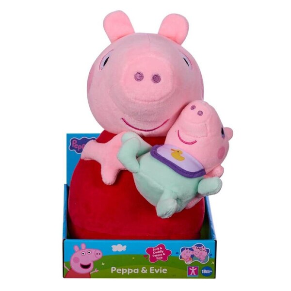 Peppa Pig Cuddling Baby Evie Plush Soft Toy 20cm