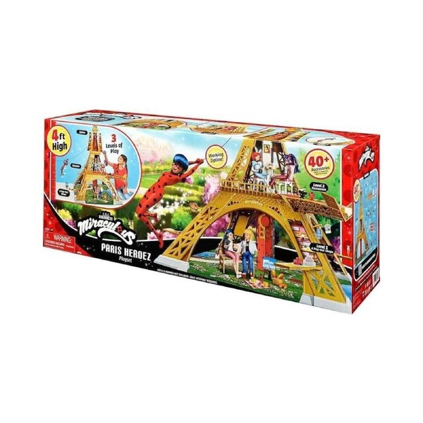 Miraculous Ladybug Paris Heroez Deluxe Eiffel Tower Playset