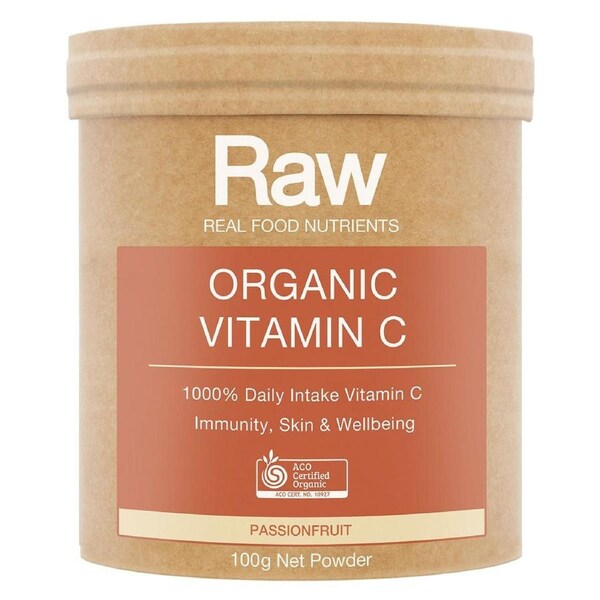 Amazonia Raw Organic Vitamin C Powder Passionfruit 100g