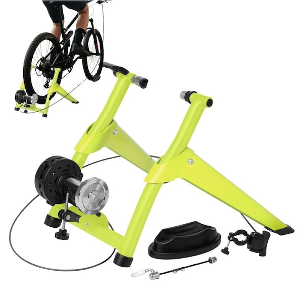 Advwin Bike Trainer Stand for Indoor Riding with 6 Level Resistance for 26-29" & 700C Wheels, Green