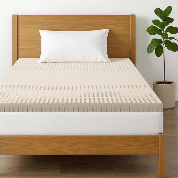 Giselle Bedding Latex Mattress Topper 7.5cm Single