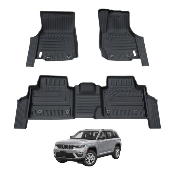 5D Car Floor Mats for Jeep Grand Cherokee L WL Series 7 Seats 2021-Onwards
