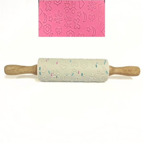 Kids Fun Embossed Silicone Rolling Pin