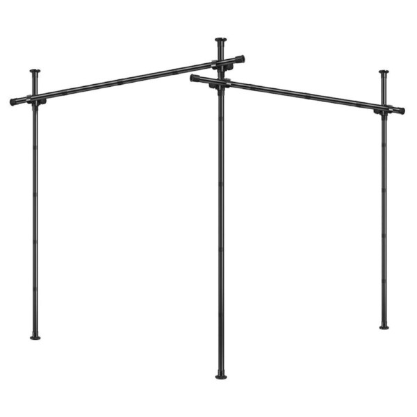 Room Divider Curtain Rod No Drill Tension Wall Partition Separator Privacy Separation Adjustable Standing Floor to Ceiling Office Living Sitting Space