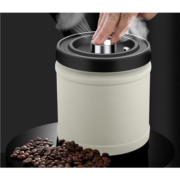 Stainless Coffee Bean Storage Container Airtight Kitchen Food Storage Canister