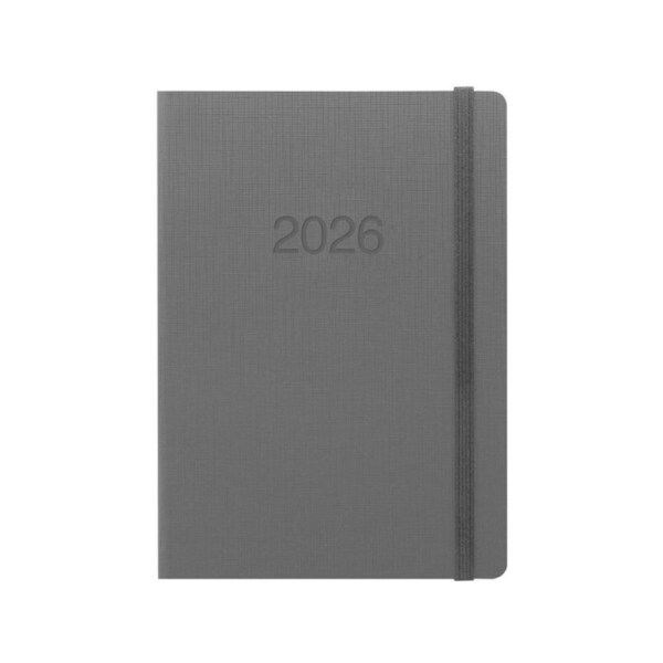 2026 Diary Letts of London Memo A5 Week to View Concrete 082491