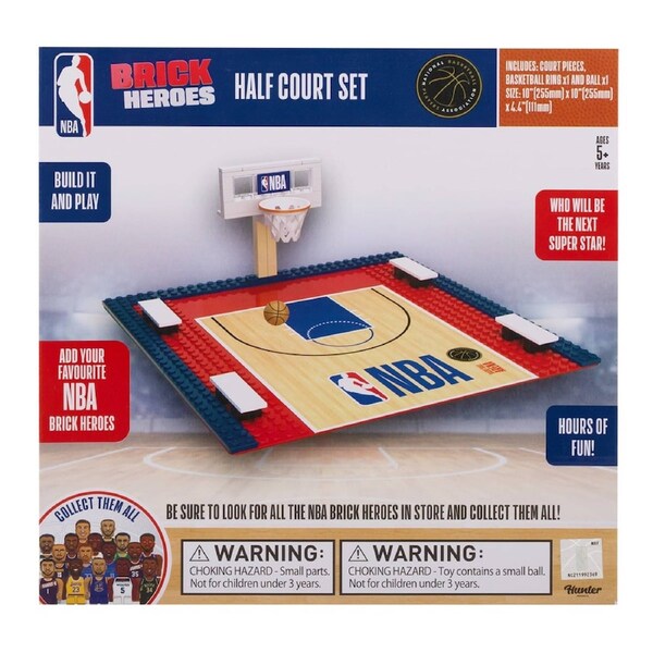 NBA Brick Heroes Half Court Set
