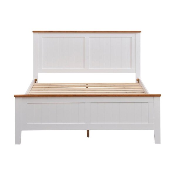Harbourview Queen Bed Frame Brown White