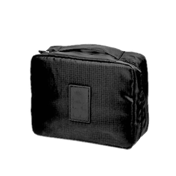 Hanging Travel Cosmetic Storage Make Up Bag Folding Toiletry Wash Organizer Pouch Black