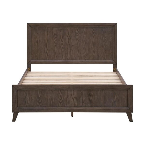 Suno Queen Bed Frame Dark Grey
