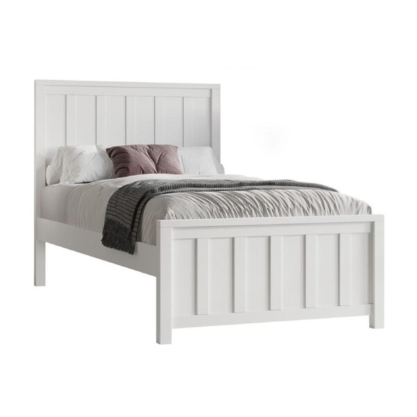 Jessica Single Size Bed Frame White