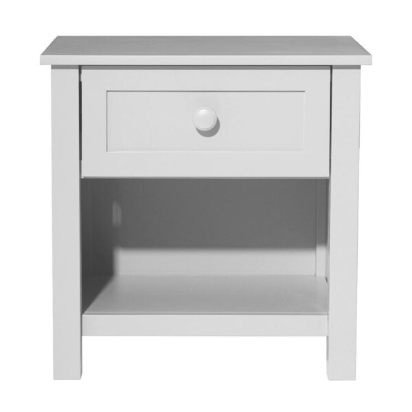 Jessica Bedside Table White