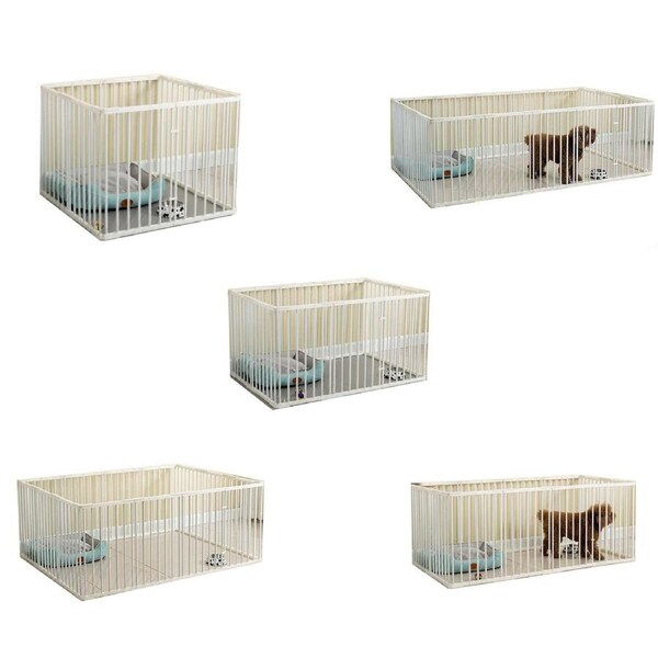 Dog Playpen Enclosure Portable Panel Pet Playpen Fold Puppy Exercise Play Fence 8 Panels
