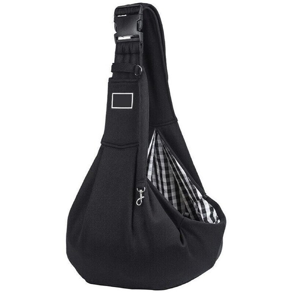 Pet Dog Cat Puppy Carry Bag Carrier Travel Outdoor Shoulder Pouch Sling Backpack Black