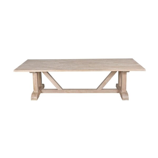 Hercules 280cm Solid Timber Dining Table Wash White