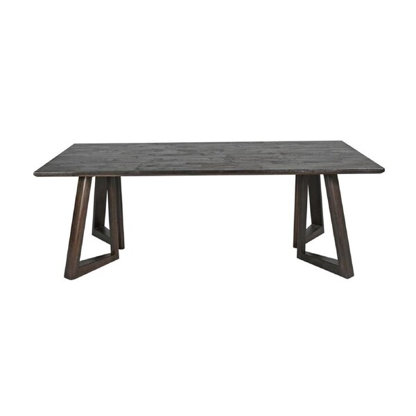 Besteneer 220cm Solid Timber Dining Table Chocolate