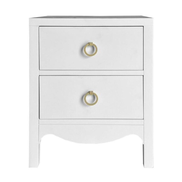 Andes Bedside Table White