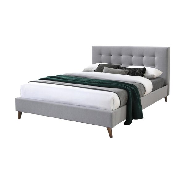 Janice Queen Bed Frame Fabric Grey