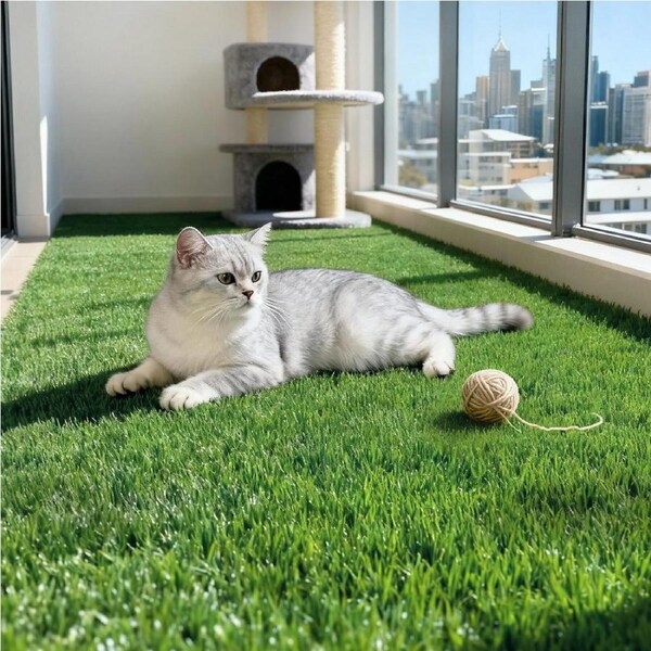 Prime Turf Artificial Grass Turf Rug Fake Grass 2 Rolls 15mm height 50cmx2m Indoor Outdoor Synthetic