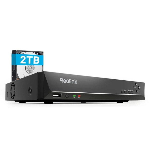 Reolink 8-Channel Network Video Recorder Local Recording, Only compatible with Reolink Camera