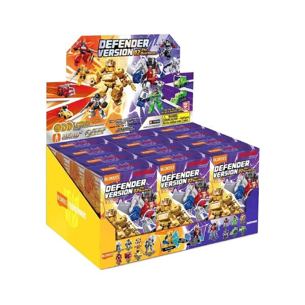 Blokees Transformers Galaxy Version Defender 02 The Overthrow Blind Box Full Case Set of 12