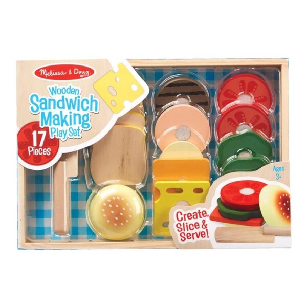 Melissa and Doug Wooden Sandwich Making Set