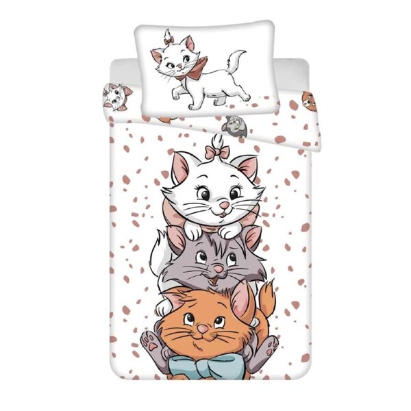 Disney The Aristocats Marie Family Cotton Quilt Cover Set Toddler Bed Size