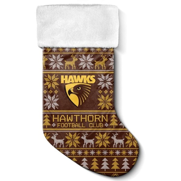 Hawthorn Hawks AFL Logo Jumbo Christmas Xmas Stocking