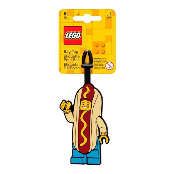 LEGO Hot Dog Man Luggage Tag