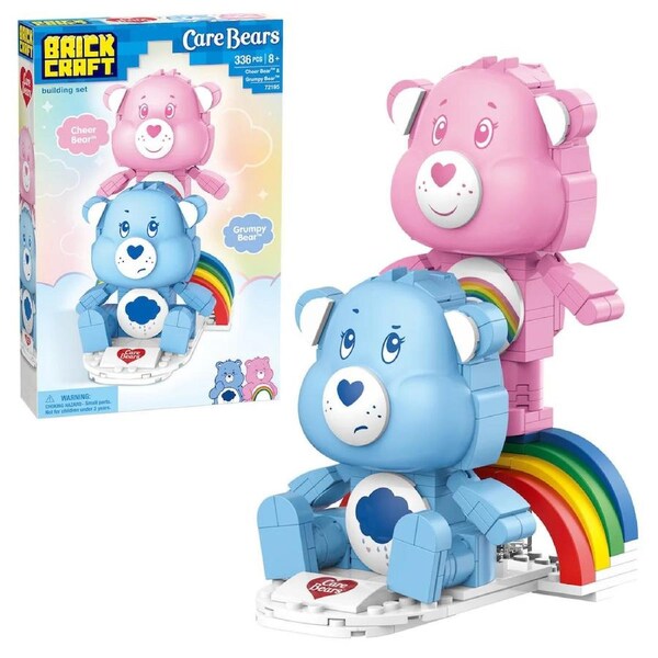 Brickcraft Care Bears Cheer Bear and Grumpy Bear Building Set 336 ...