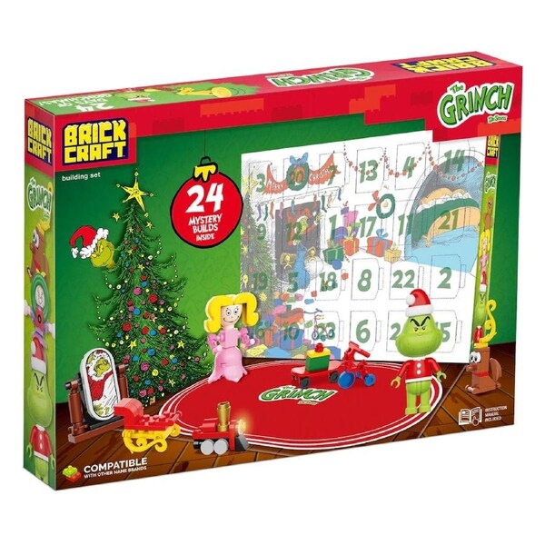 Brickcraft Dr Seuss The Grinch 24 Days of Grinchmas Advent Calendar Building Set 277 Pieces