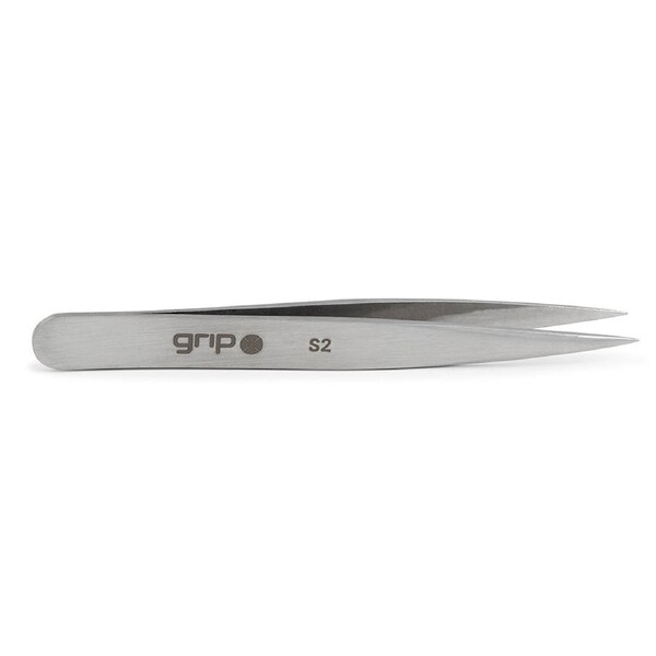 Grip Tweezer Pointed Tip Stainless Steel S2