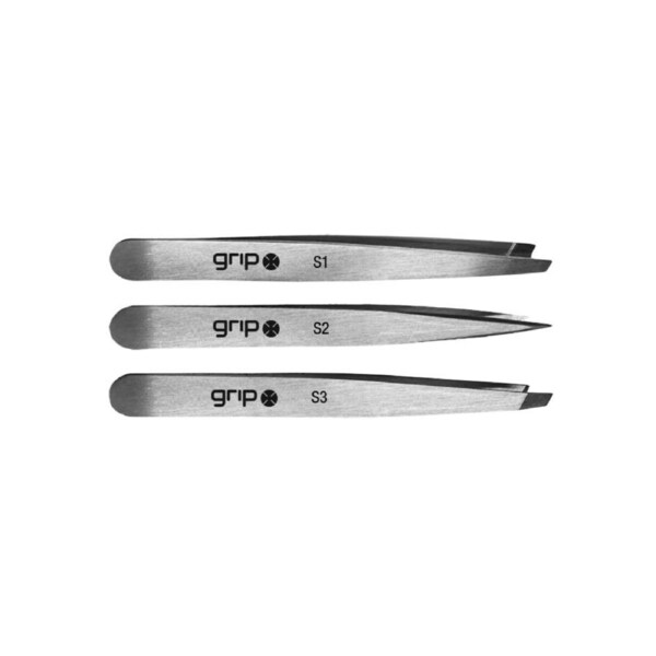 Grip Tweezer Trio - Stainless Steel