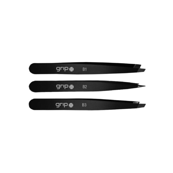 Grip Tweezer Trio - Matte Black