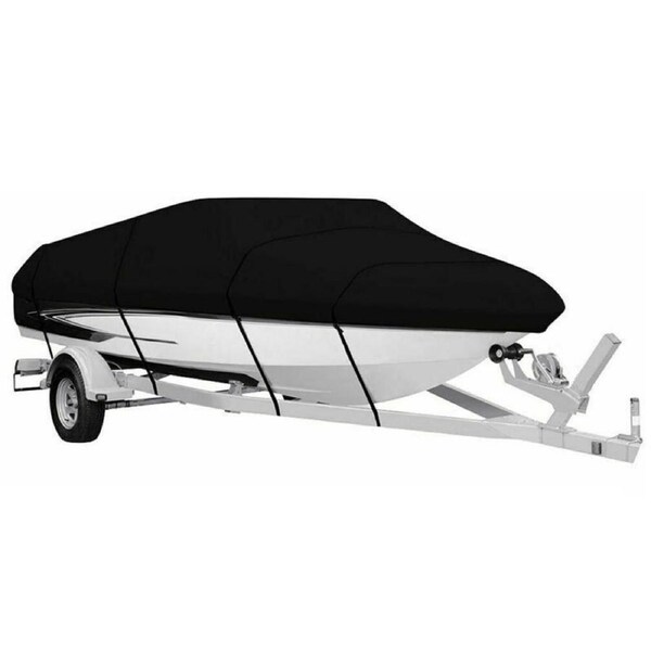 11-13FT Yacht Boat Cover Boat Cover Anti-UV Waterproof Heavy Duty 210D