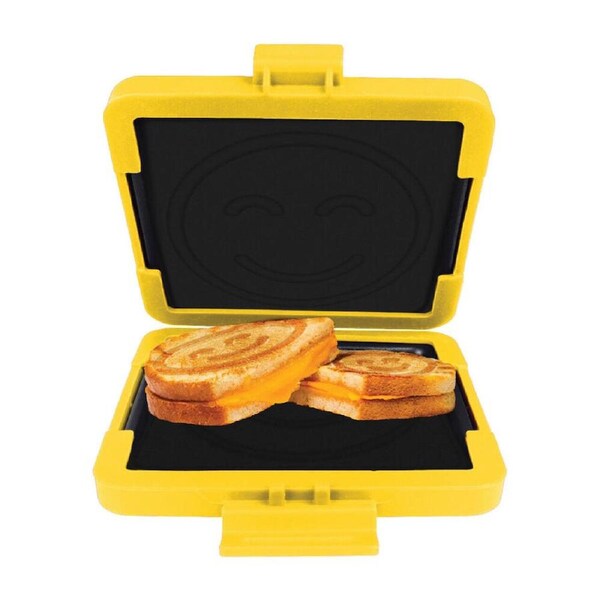 Laser Microwave Toastie Maker Flamingo Non-Stick Dishwasher Safe Yellow